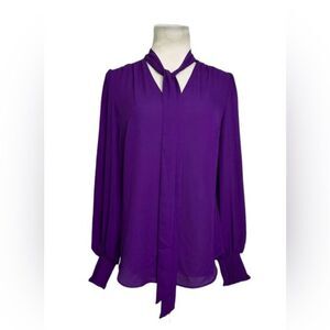 Ralph Lauren purple long sleeves casual blouse size 3X/TTTG
